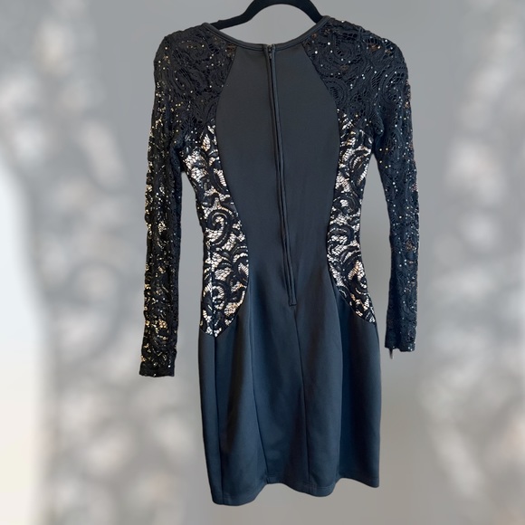 Juniors IN San Francisco Black Formal Dress - Picture 2 of 3